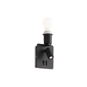 Kinkiet Ideal Lux Gea Map2 Square Nero