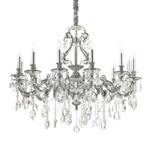 Lampa wisząca GIOCONDA SP12 srebrna 12xE14 wys.94cm