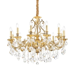 Lampa wisząca Ideal Lux GIOCONDA SP12 złota 12xE14 wys.94cm