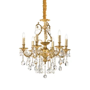 Lampa wisząca Ideal Lux GIOCONDA SP6 złota 6xE14 wys.93cm