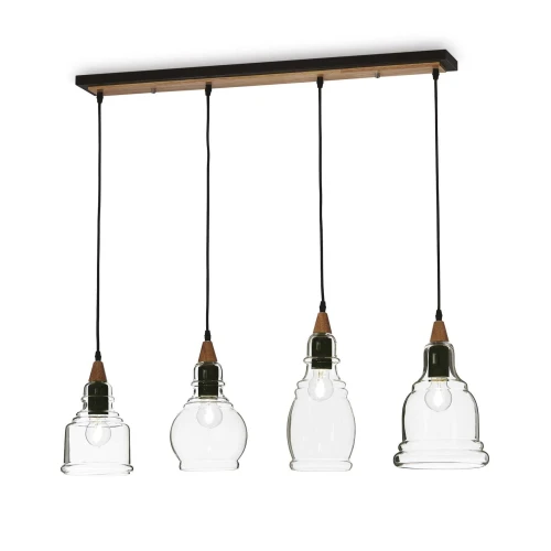 Lampa wisząca GRETEL SP4 czarna 4xE27 wys.50cm
