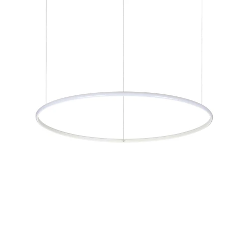 Lampa wisząca HULAHOOP SP D080 biała 1xLED wys.17cm