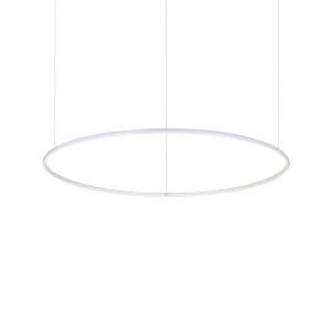 Lampa wisząca Ideal Lux HULAHOOP SP D100 biała 1xLED wys.17cm