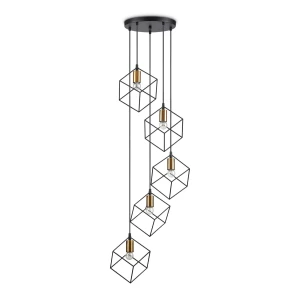 Lampa wisząca Ideal Lux ICE SP5 czarna 5xE27 czarna 60