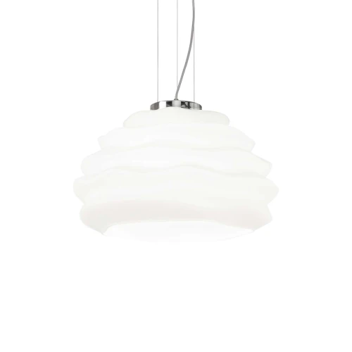 Lampa wisząca KARMA SP1 mała srebrna 1xE27 wys.29.5cm