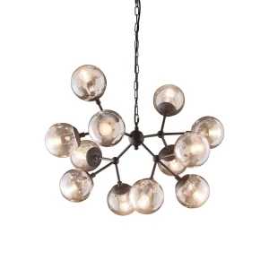 Lampa wisząca Ideal Lux KEPLER SP12 czarna 12xE27 wys.58cm