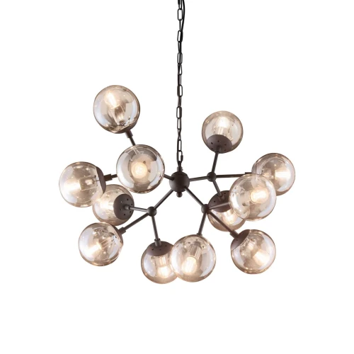 Lampa wisząca KEPLER SP12 czarna 12xE27 wys.58cm