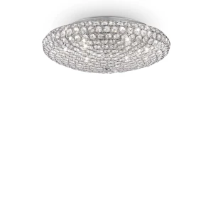 Plafon Ideal Lux KING PL9 CROMO srebrny 9xG9 szer.53.5cm