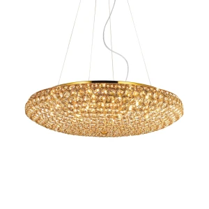 Lampa wisząca Ideal Lux KING SP12 złota 12xG9 wys.40cm