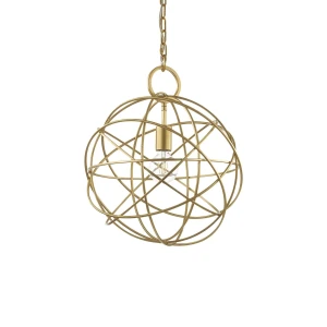 Lampa wisząca Ideal Lux KONSE SP1 złota 1xE27 wys.78cm