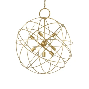 Lampa wisząca Ideal Lux KONSE SP7 złota 7xE27 wys.126cm