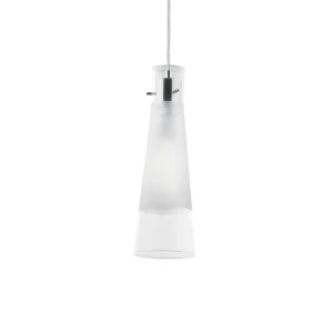 Lampa wisząca Ideal Lux KUKY SP1 transparentna srebrna 1xE27 wys.41cm