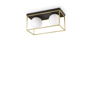 Plafon Ideal Lux LINGOTTO PL2 czarny 2xE14 szer.45.5cm
