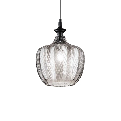 Lampa wisząca LORD SP1 FUME czarna 1xE27 wys.48cm