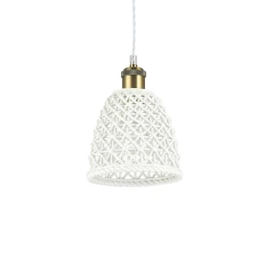 Lampa wisząca Ideal Lux LUGANO SP1 D16 biała 1xE27 wys.27cm