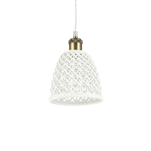Lampa wisząca LUGANO SP1 D16 biała 1xE27 wys.27cm