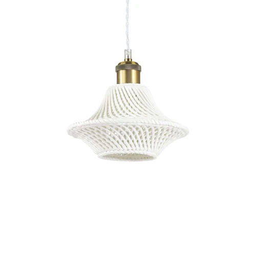 Lampa wisząca LUGANO SP1 D21 biała 1xE27 wys.24cm