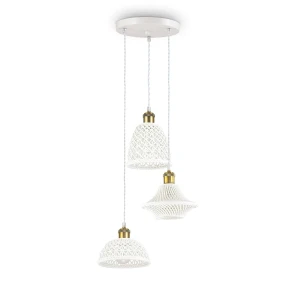 Lampa wisząca Ideal Lux LUGANO SP3 biała E27 3xE27 wys.31cm