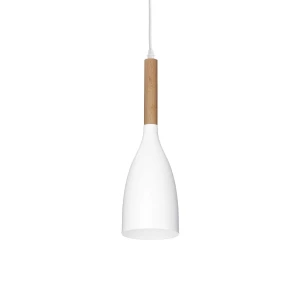 Lampa wisząca Ideal Lux MANHATTAN SP1 biała 1xE14 wys.40.5cm