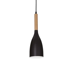 Lampa wisząca Ideal Lux MANHATTAN SP1 czarna 1xE14 wys.40.5cm