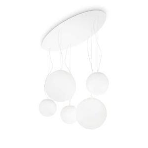 Lampa wisząca Ideal Lux MAPA SP5 biała 5xE27 wys.35cm