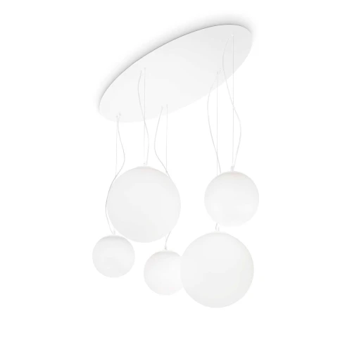 Lampa wisząca MAPA SP5 biała 5xE27 wys.35cm
