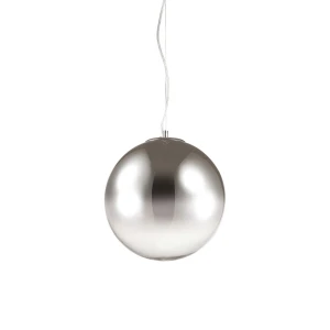 Lampa wisząca Ideal Lux MAPA FADE SP1 D40 srebrna 1xE27 wys.46cm