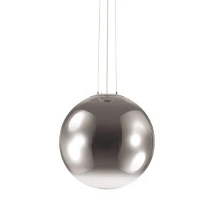 Lampa wisząca Ideal Lux MAPA FADE SP1 D50 srebrna 1xE27 wys.56cm