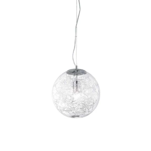 Lampa wisząca Ideal Lux MAPA MAX SP1 D40 srebrna 1xE27 wys.46cm