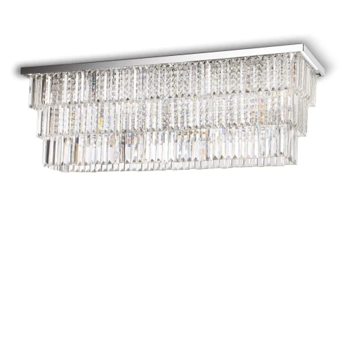Plafon MARTINEZ PL8 srebrny 8xE14 szer.103cm
