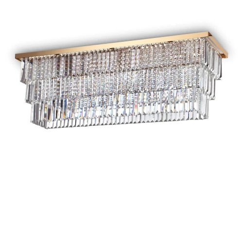 Plafon MARTINEZ PL8 złoty 8xE14 szer.103cm