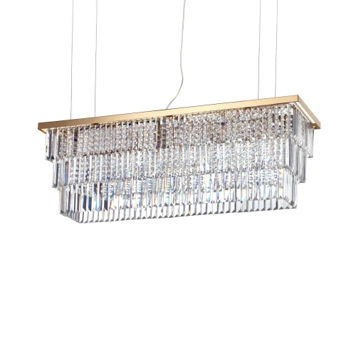 Lampa wisząca MARTINEZ SP8 złota 8xE14 wys.70cm