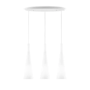 Lampa wisząca Ideal Lux MILK SP3 biała 3xE27 wys.53cm