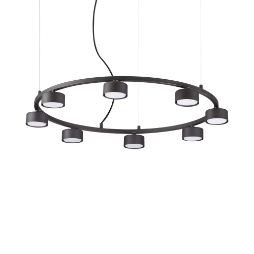 Lampa wisząca MINOR ROUND SP8 czarna 8xGX53 wys.10cm