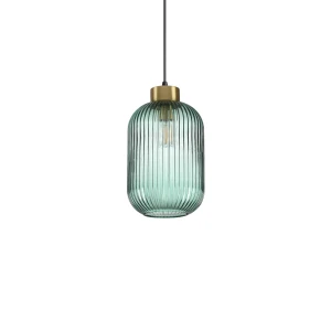 Lampa wisząca Ideal Lux MINT-1 SP1 VERDE czarna 1xE27 wys.29.5cm