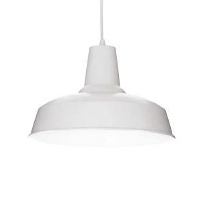 Lampa wisząca Ideal Lux MOBY SP1 biała 1xE27 wys.35cm