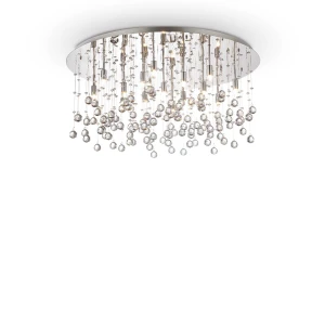 Plafon Ideal Lux MOONLIGHT PL15 srebrny 15xG9 szer.80cm