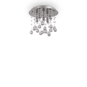 Plafon Ideal Lux MOONLIGHT PL5 srebrny 5xG9 szer.26cm