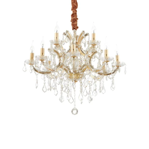 Lampa wisząca NAPOLEON SP12 złota 12xE14 wys.83cm