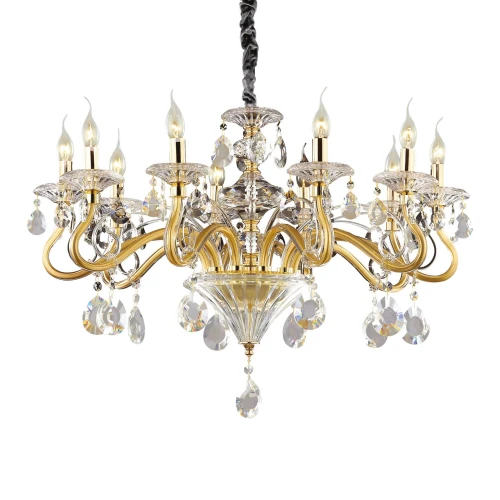 Lampa wisząca NEGRESCO SP10 złota 10xE14 wys.70cm