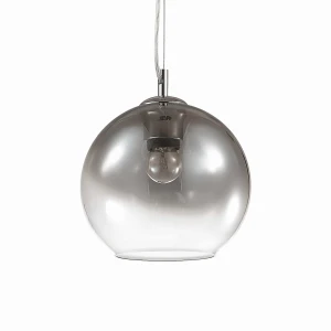 Lampa wisząca Ideal Lux NEMO SP1 D20 srebrna 1xE27 wys.24cm