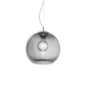 Lampa wisząca Ideal Lux NEMO SP1 D20 srebrna 1xE27 wys.24cm