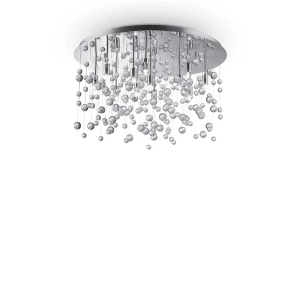 Plafon Ideal Lux NEVE PL12 srebrny 12xG9 szer.63cm