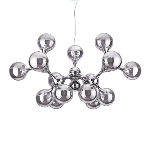 Lampa wisząca NODI SP15 srebrna 15xE14 wys.68cm