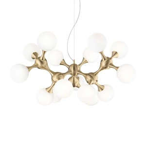 Lampa wisząca Ideal Lux NODI SP15 mosiądz 15xE14 wys.60cm