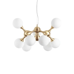 Lampa wisząca Ideal Lux NODI SP9 mosiądz 9xE14 wys.60cm