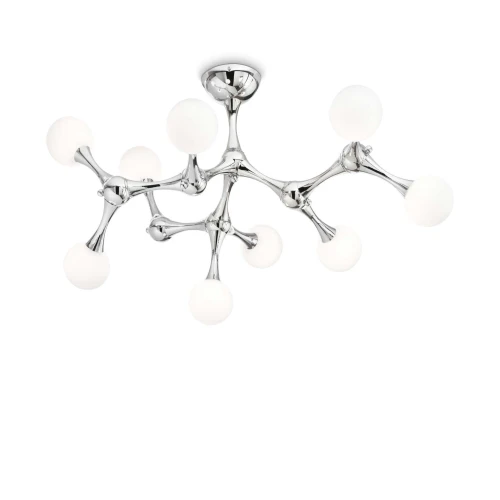 Plafon NODINO PL9 srebrny 9xG9 szer.83cm