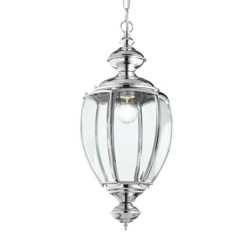 Lampa wisząca NORMA SP1 srebrna 1xE27 wys.76cm