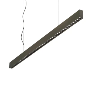 Lampa wisząca Ideal Lux OFFICE SP 4000K BK czarna 1xLED wys.9.5cm