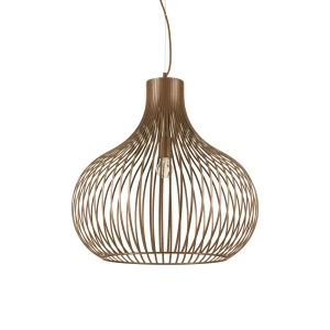 Lampa wisząca Ideal Lux ONION SP1 D60 brązowy wenge 1xE27 wys.63cm